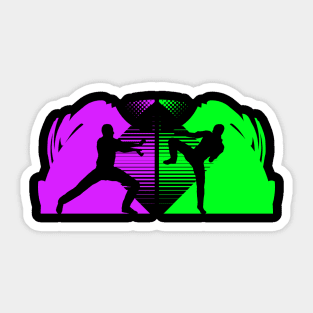 karate fight club Sticker